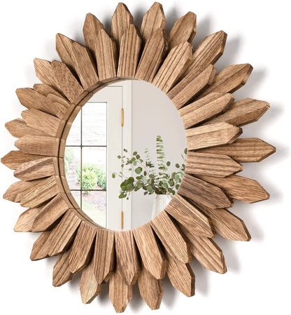 12 inch Sunburst Boho Mirror