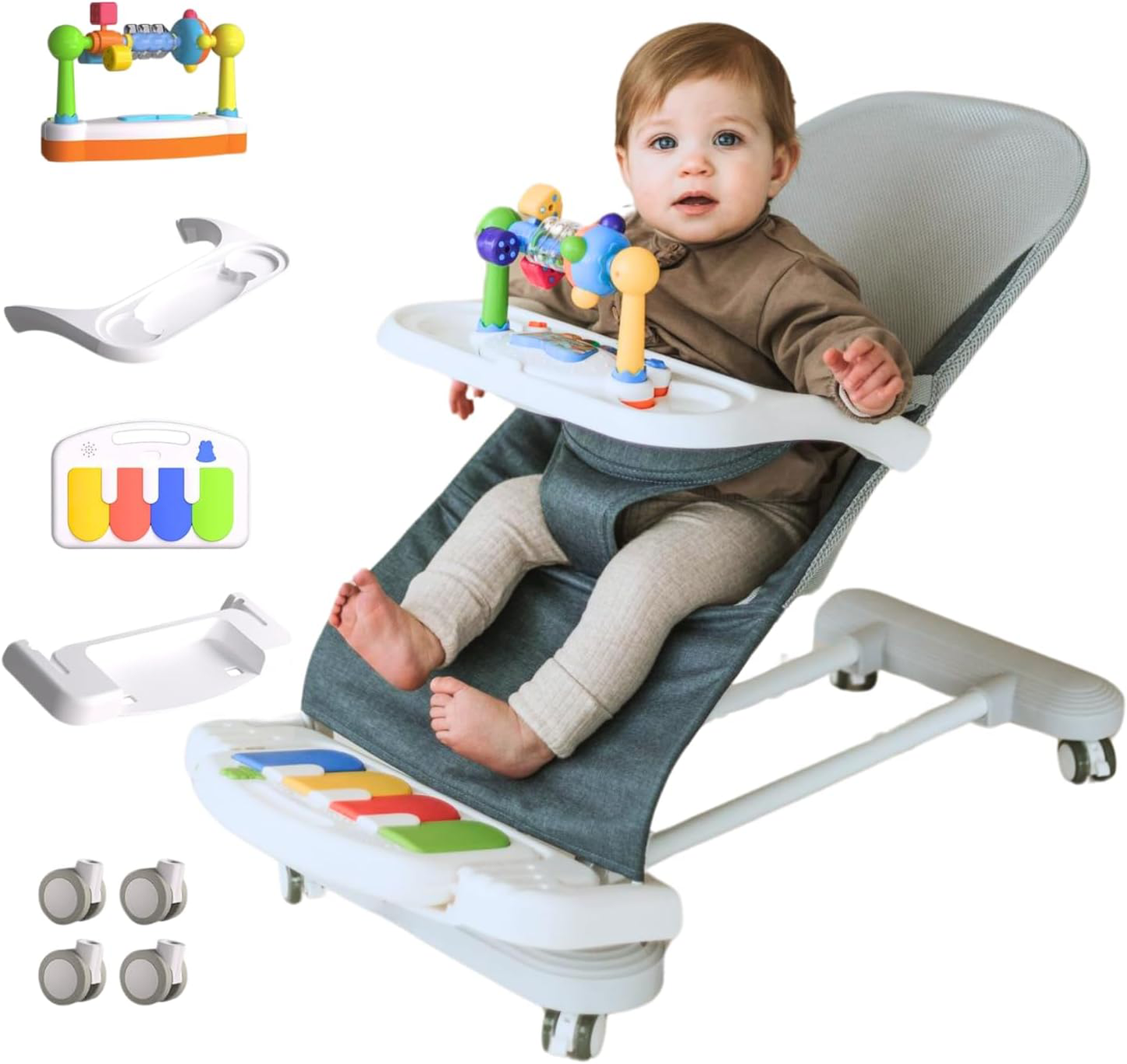 Montessori 4-In-1 Baby Bouncer